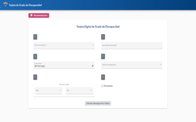 TARJETA DIGITAL DE GRADO DE DISCAPACIDAD